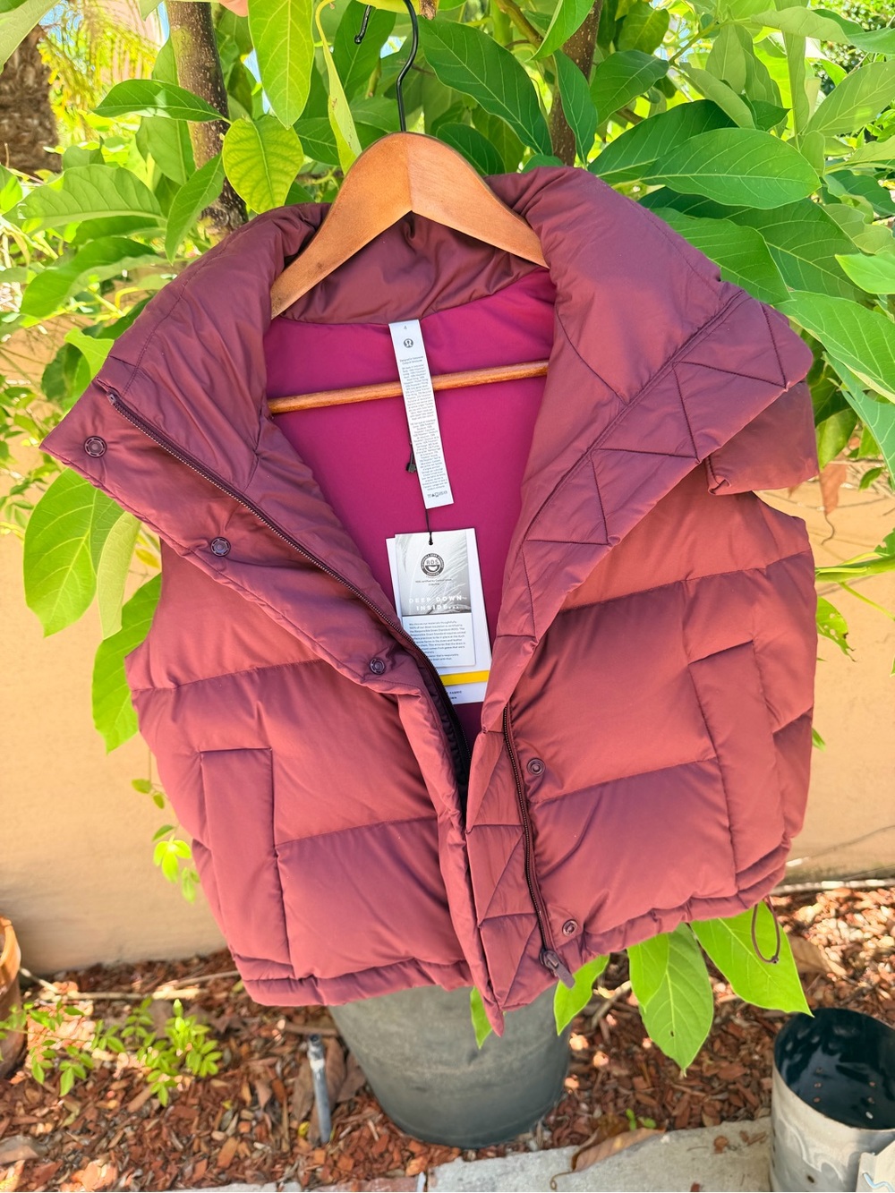 LULULEMON Wunder Puff Cropeped Vest size 4 - Picture 7 of 10